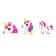 Set "Cute Bracelet", Unicorn, Silicone, Jibats 3 pcs.