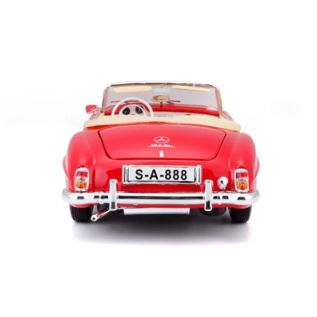 MASTO DIE-CAST 1955 Mercedes-Benz 190sl, opening doors, 1:18, red color-4