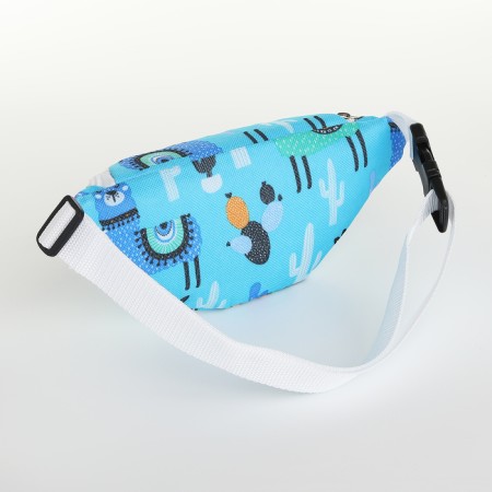 Board children's belt on a zipper, blue color-1