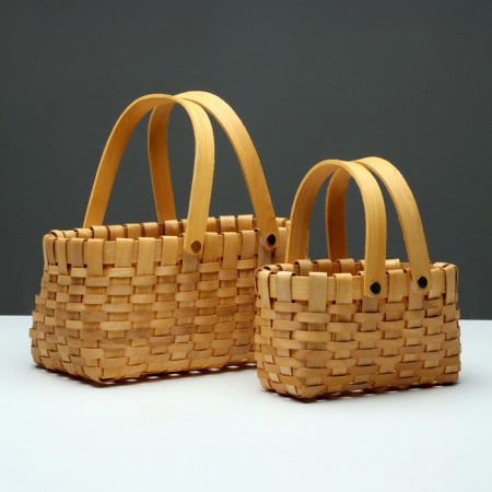 A set of wicker baskets, 26x16.5x12/25 cm, 19x12x10/20 cm, 2 pcs, sequoia-6