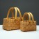 A set of wicker baskets, 26x16.5x12/25 cm, 19x12x10/20 cm, 2 pcs, sequoia