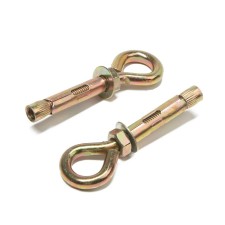 Anchor bolt of scrap, with a ring, galvanized, 10x50 mm, 55 pcs