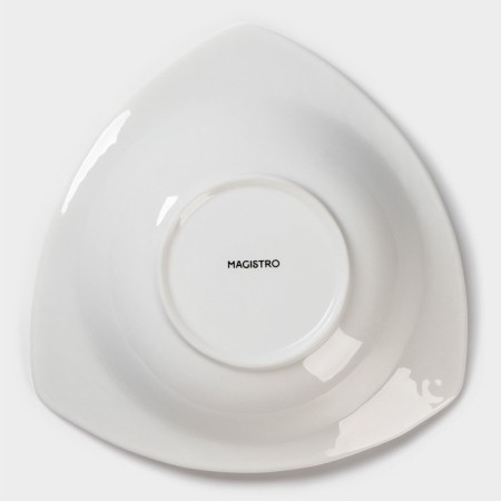 Porcelain salad Magistro "Blanche. Rose ", 600 ml, d = 23 cm, white color-4