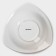 Porcelain salad Magistro "Blanche. Rose ", 600 ml, d = 23 cm, white color