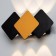 Bra "Alir" LED 4W 3000K IP65 black and gold 15x3.8x12 cm