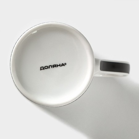 Porcelain share mug "Black cats", 300 ml, white color-3
