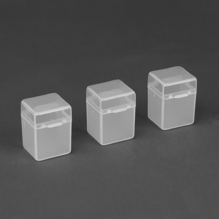Containers for storing little things, 2.5 × 2.3 × 3.4 cm, 3 pcs, the color is transparent-1