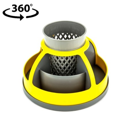 Organizer stand for the Calligrata Office "Carousel" rotating, yellow