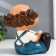 Souvenir Polystone stand for the glasses "Grandpa with a book" 13x10x11 cm