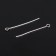 Pin with a loop cm-1083, 3 cm, packaging 100 g, silver color