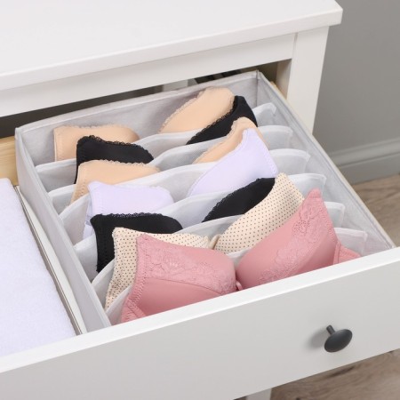 Organizer for linen 7 cells LadOM, 34x30.5x10 cm, beige color-9
