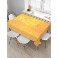 The tablecloth “Bright Flower Patter”, rectangular, Saten, size 120x145 cm