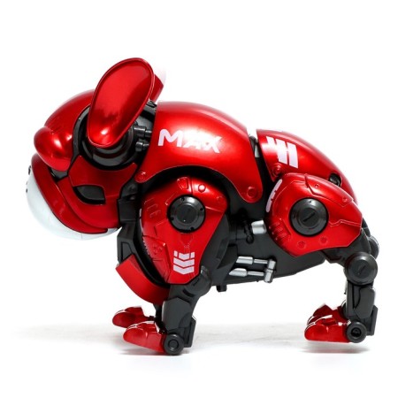 Max robot, light, sound effects, metallic, red color-2