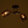 Roberta chandelier 2he27 40W black and gold 48x26x27 cm Bayerlux