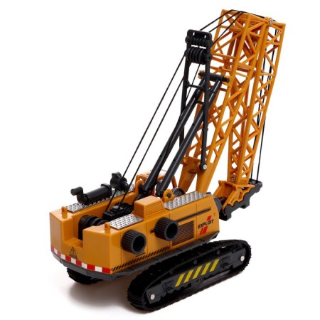 Metal “StroyTechnics” crane, movable details, with plastic elements-3