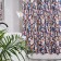 EXPRESSIA curtain for the bathroom fabric 180x180 cm, white-black yellow color