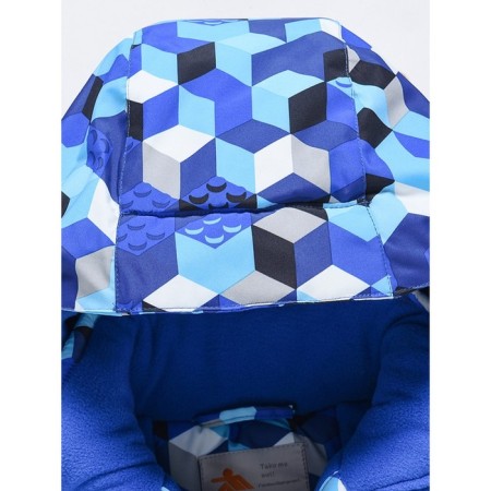 Ski costume for a boy, height 128 cm, blue color-8