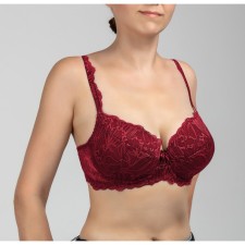 Women's brason Lengy, size 75d, color red Rumba