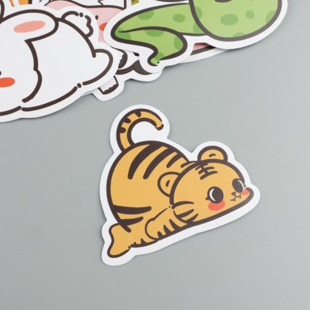 Stickers Plastic "Beast" set 60 pcs 10x12 cm-1