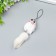 Fluffy on the suspension "White Mouse" mix 8.5x3.5x3.5 cm