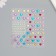 Stick plastic rhinestones "Color hearts and pearls" 12x10 cm