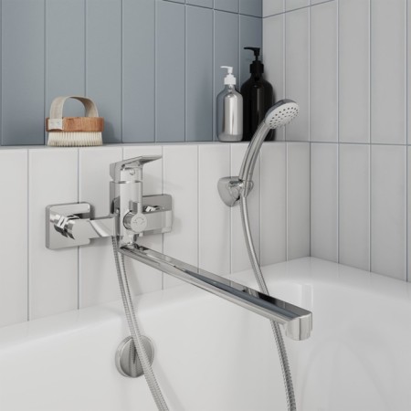 MILARDOCTIC ATLSBLCM10 bathtub mixer, pour 385 mm, chrome-1