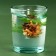 New Year's gel candle in a glass with a decor inside “New Year: spruce forest” 5 x 5 x 6 cm
