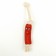 Toy "Sausage with glasses on rope" for dogs, 14 cm