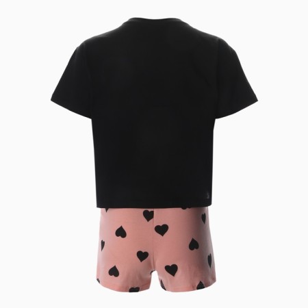 Female homemade set (T -shirt/shorts), color peach, size 46-10