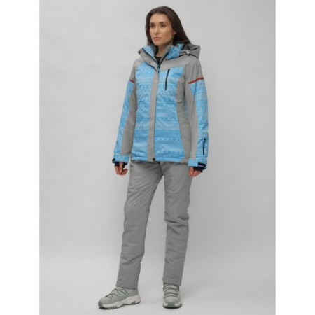 Ski jacket female winter, size 58, blue color-14