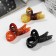Hair crab "gloss" bow, 7 cm, mix