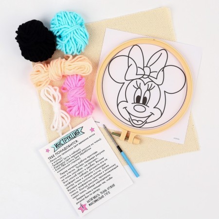 Set for creativity carpet embroidery "Minnie and Unicorn", Minnie Mouse-1