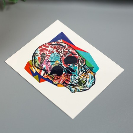 Tattoo on the body "Color Geometry"-1