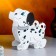 Kashpo wooden "Dalmatian", 15x8x17.5 cm, oak, white