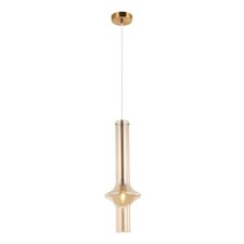 Suspension lamp GLASO 1XE14 40W, size 18x18x57-150 cm, bronze color