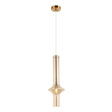 Suspension lamp GLASO 1XE14 40W, size 18x18x57-150 cm, bronze color