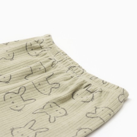 Kit for children (longshit, pants), olive color, height 98 cm-3