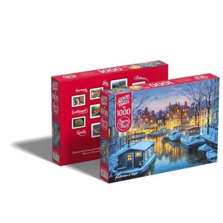 Puzzle "Amsterdam at night", 1000 elements