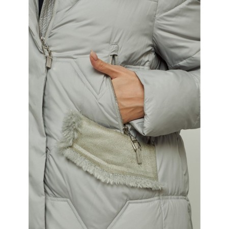 Coat insulated winter female, size 50, color gray-10