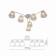 Rivoli Constance 3155-306 6he27, 60W chandelier