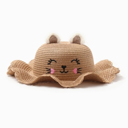 Hat for the girl Minaku, rn 50, color light brown