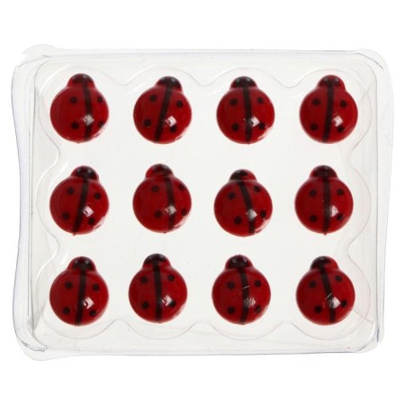 Chancellery power buttons in the form of God's cows, 12 pieces, Devente Lady Birds,