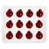 Chancellery power buttons in the form of God's cows, 12 pieces, Devente Lady Birds,