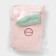 Cup for drying the hair of the Dolyan "Ears", microfiber, with a button, pink color