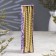 A set of candles of twisted, 2.2x 30 cm, 4 pieces, gold metallic