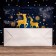 Laminated horizontal "Deer" laminate, 49 x 40 x 19 cm