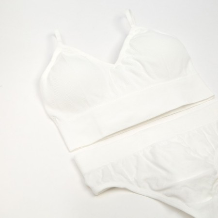 Female set (top, panties) color white, size 42-44-5