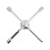 The key cross -shaped reinforced tundra, 16 x 350 mm, satin, 17x19x21 mm, square 1/2 "