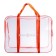 Bag in the hospital with pocket, orange color