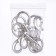 Carabiner with a semicircular base, 9.5 cm (ex. Distance 3 cm)